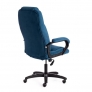 Кресло BERGAMO (22) флок синий 32 / пластик чёрный